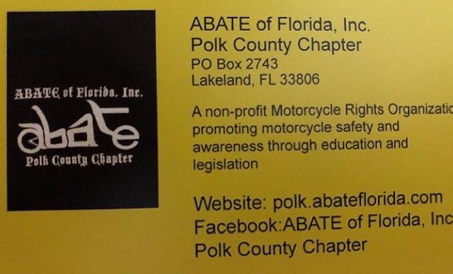 Roscoe's Chili Challenge welcomes back ABATE of FL Polk County Chapter